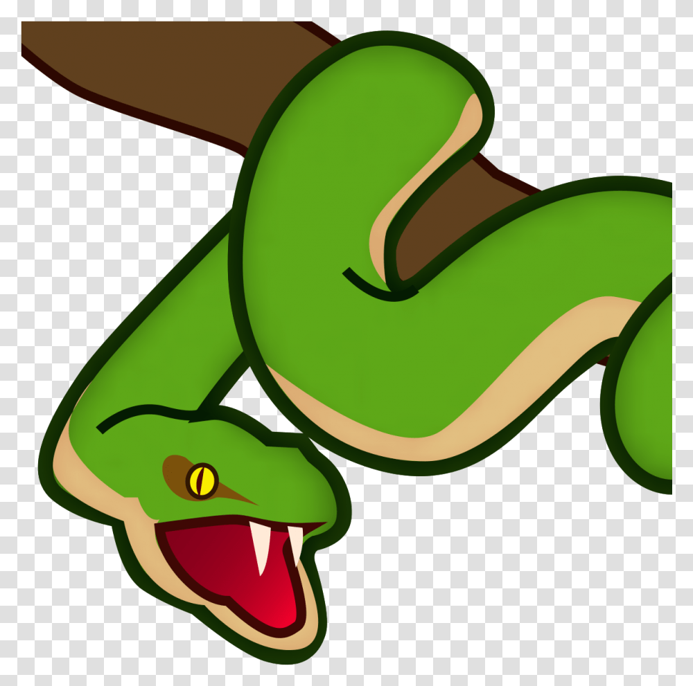 Snake Emoji, Animal, Reptile, Green Snake Transparent Png