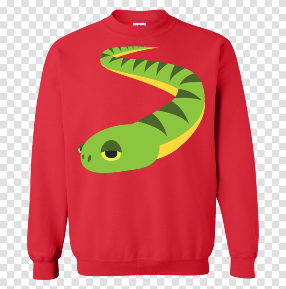 Snake Emoji Sweatshirt, Sleeve, Apparel, Long Sleeve Transparent Png