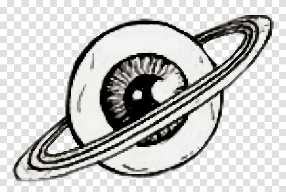 Snake Eye Drawing Free Download Cool Space Planet Black And White Drawings, Reptile, Animal, Rope, Knot Transparent Png