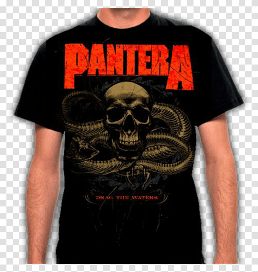 Snake Pantera Drag The Waters Shirt, Clothing, Apparel, T-Shirt, Person Transparent Png
