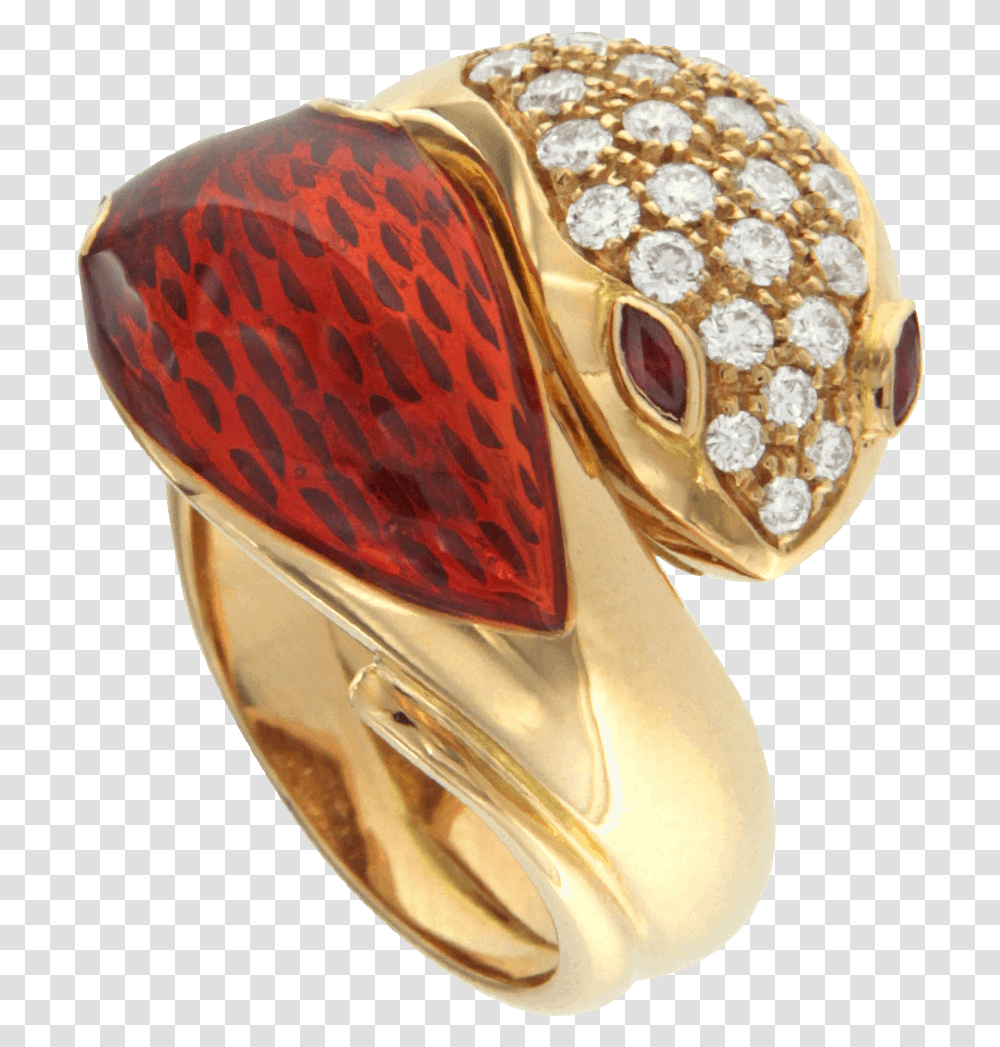 Snake Ring In Rose Gold With Ancient Enamel Work Solid, Accessories, Accessory, Jewelry, Diamond Transparent Png