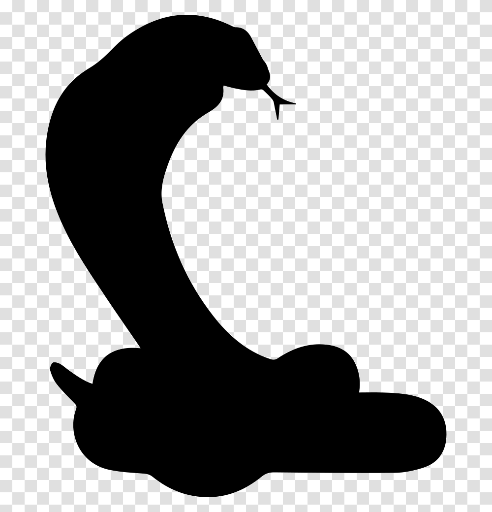 Snake Silhouette Snake Silhouette, Stencil, Furniture, Footprint, Kneeling Transparent Png