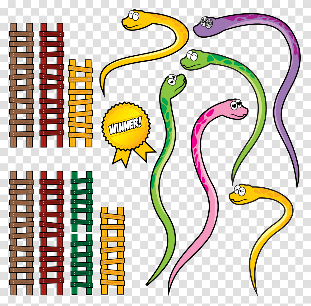 Snakes And Ladders Set Clip Art Snakes And Ladders Snakes, Drawing, Pattern Transparent Png