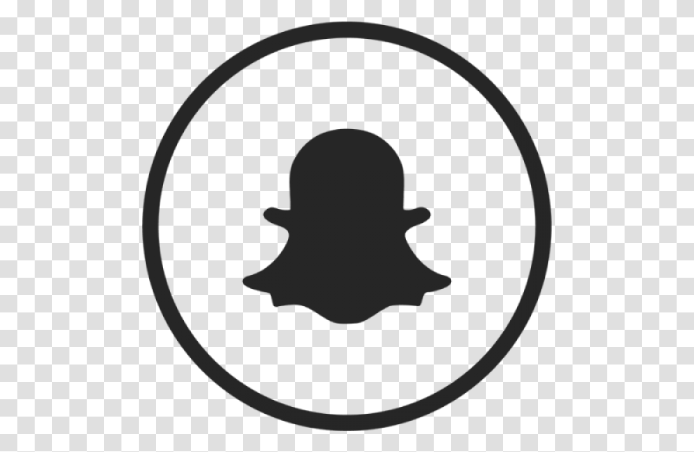 Snap Chat And Vector Snapchat Icon Black And White, Person, Silhouette Transparent Png