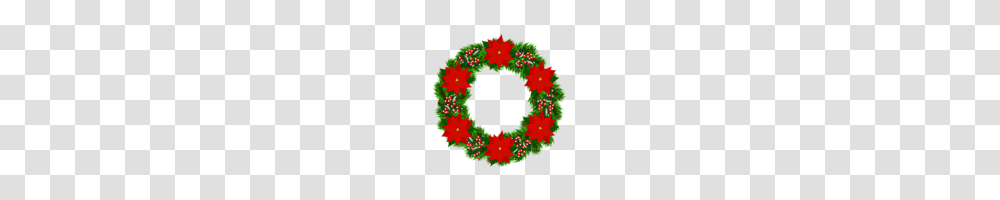 Snap Christmas Deco Garland Clipart Image, Wreath Transparent Png