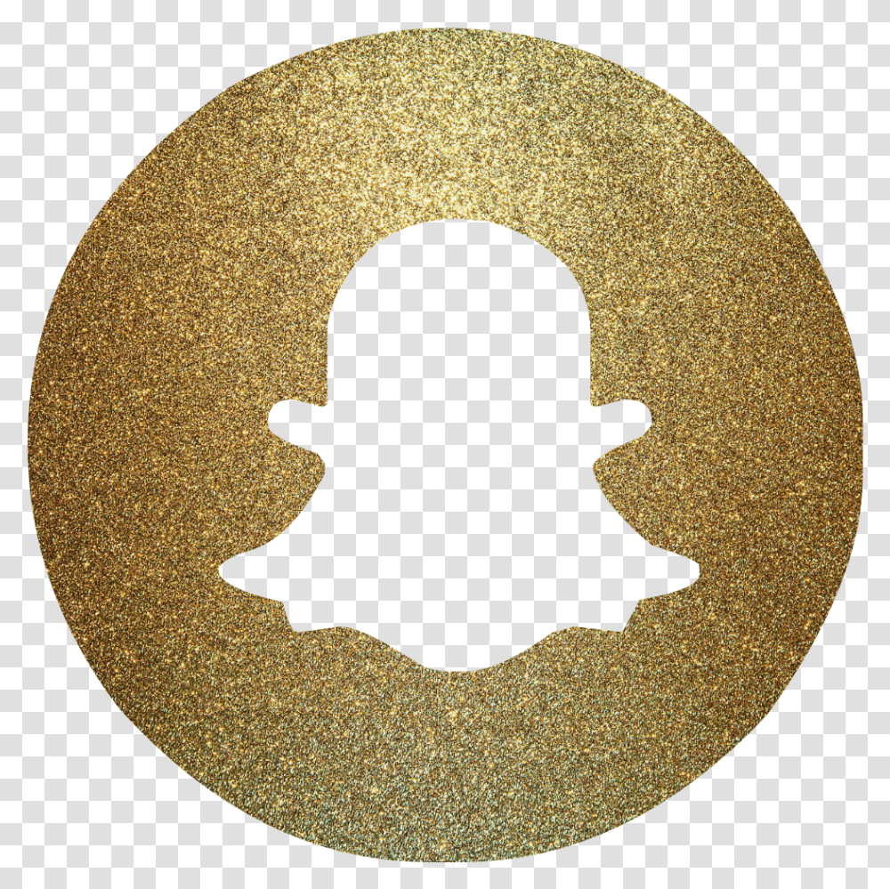 Snap Snapchat Icon Cone Redessociais Mdiassociais Log Blue Snapchat Logo, Rug, Gold, Symbol, Person Transparent Png