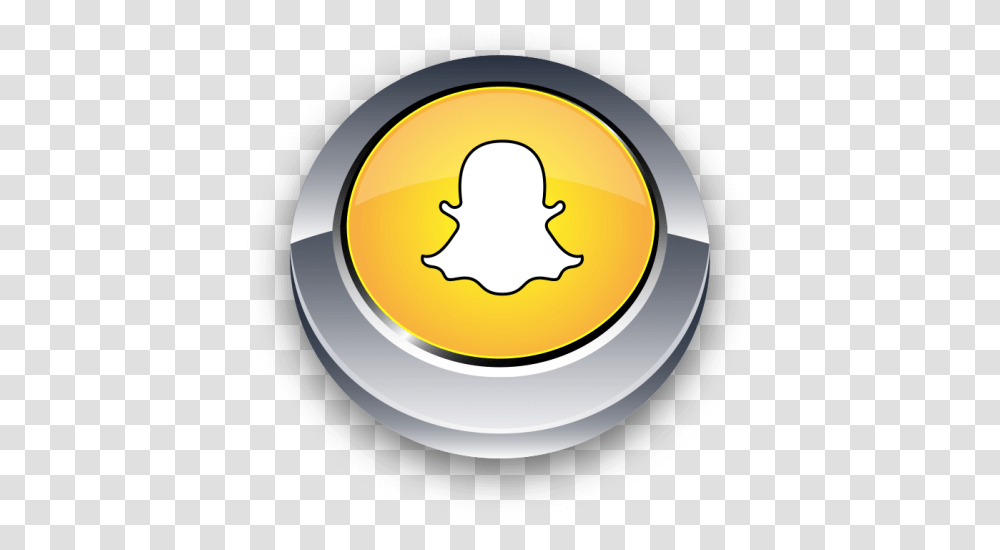 Snapchat Button Image Free Searchpng Circle, Food, Label Transparent Png