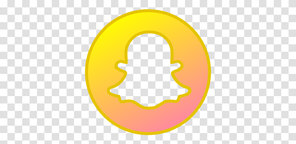 Snapchat Circle Icon Snapchat Icon, Text, Nature, Symbol, Produce Transparent Png