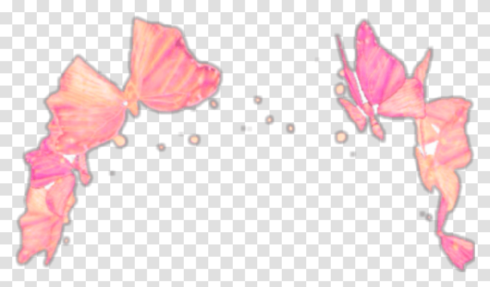 Snapchat Crown Butterflies Aesthetic Filter Yellow Flower Crown, Petal, Plant, Blossom, Anther Transparent Png