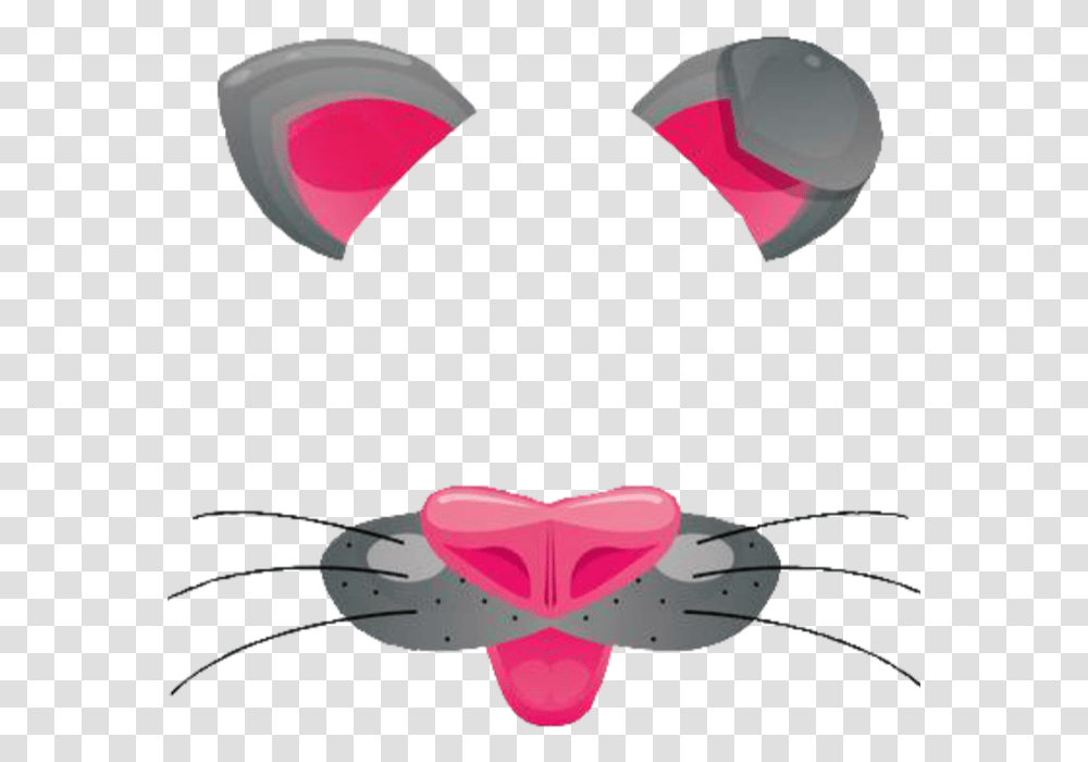 Snapchat Filter Dogfilter Dog Puppy Kms Mask Cat Nose Template, Heart, Apparel Transparent Png