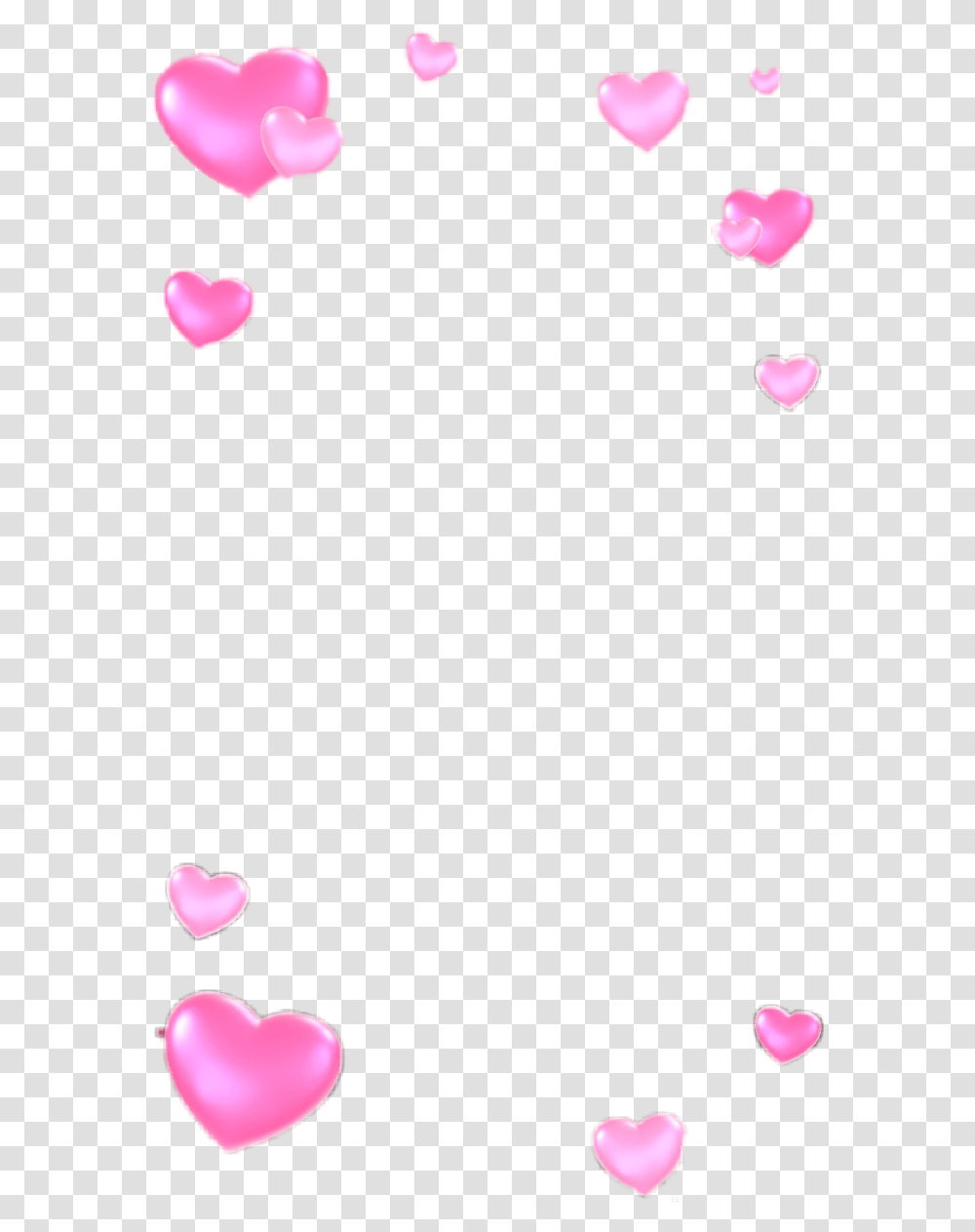 Snapchat Filter Hearts Pink Pink Hearts Snapchat Filter, Petal, Flower Transparent Png