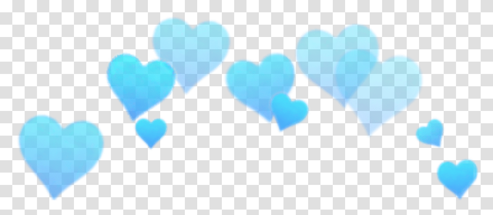 Snapchat Filters Clipart Heart Crown Blue, Cushion, Pillow, Rubber Eraser Transparent Png