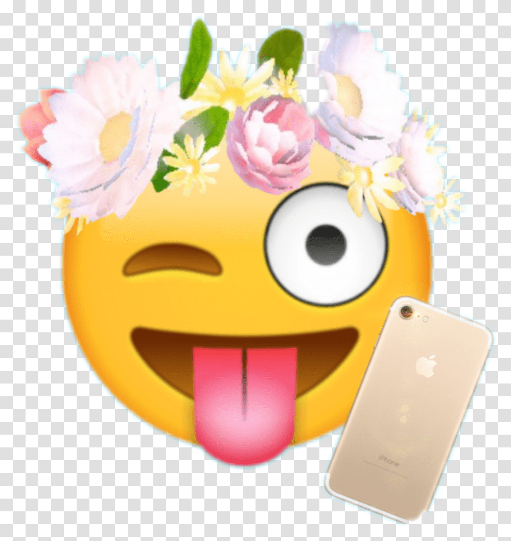 Snapchat Flower Filter Snapchat Flower Crown, Birthday Cake, Dessert, Food, Electronics Transparent Png