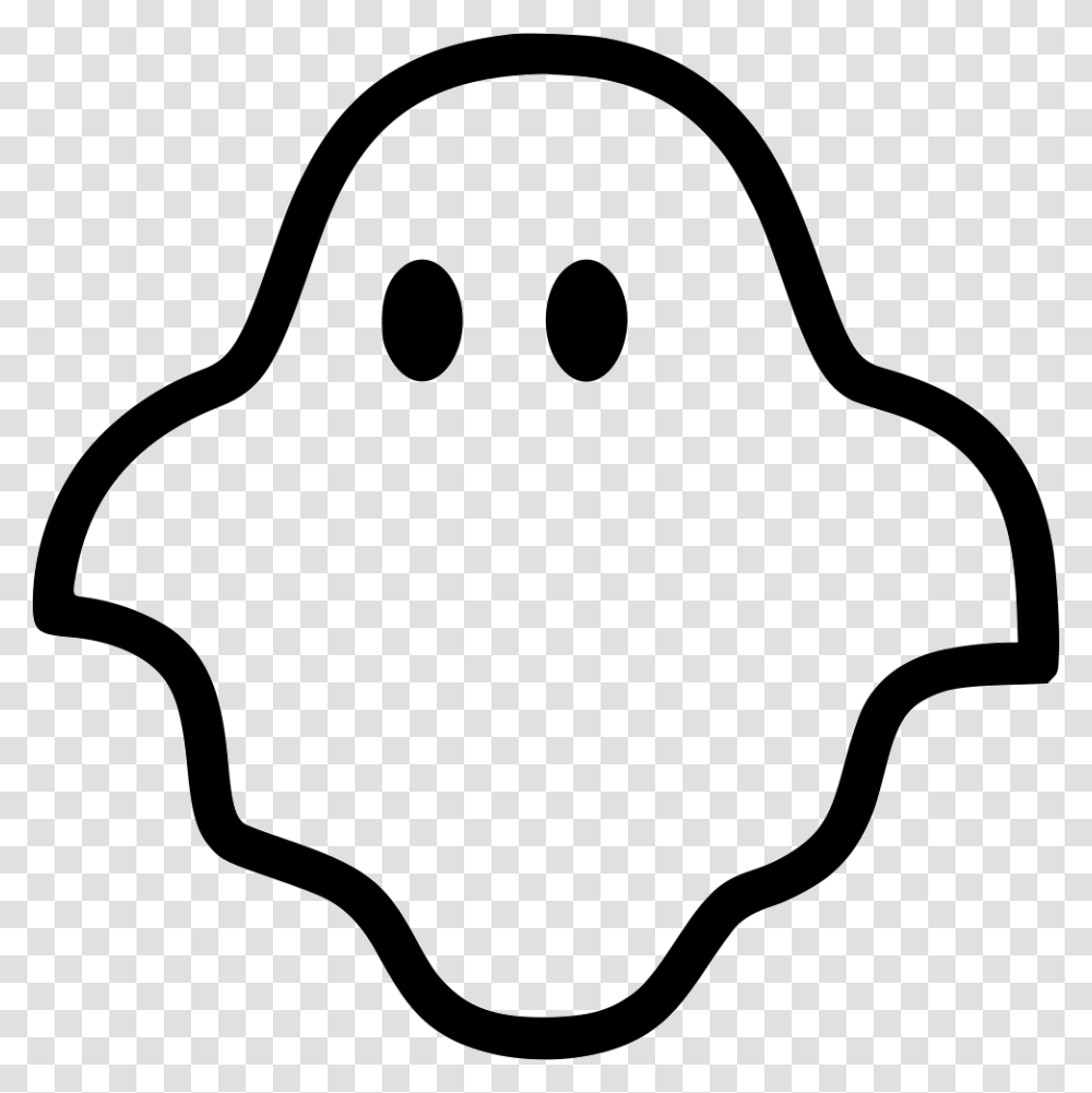Snapchat Ghost Ghost Icon, Stencil, Label, Food Transparent Png