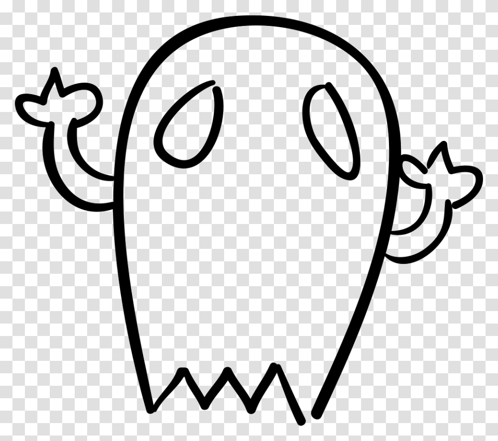 Snapchat Ghost Lineart, Stencil, Face, Grain, Food Transparent Png