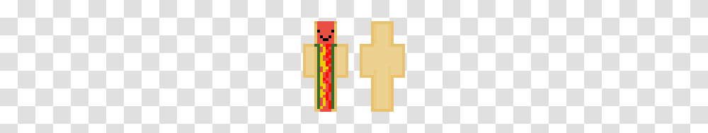Snapchat Hot Dog Minecraft Skin, Cross, Number Transparent Png