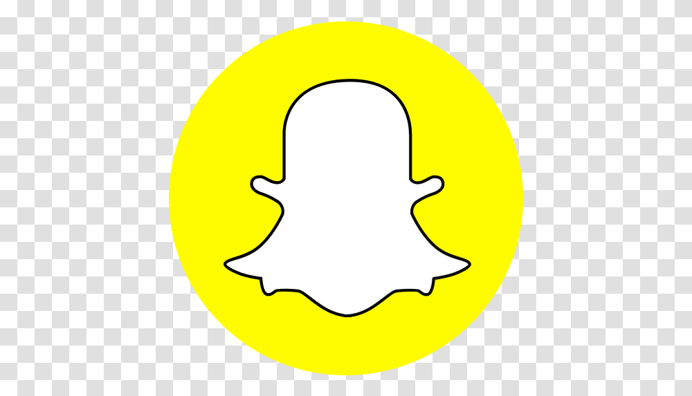 Snapchat Icon Snapchat Logo Circle, Label, Text, Symbol, Trademark Transparent Png
