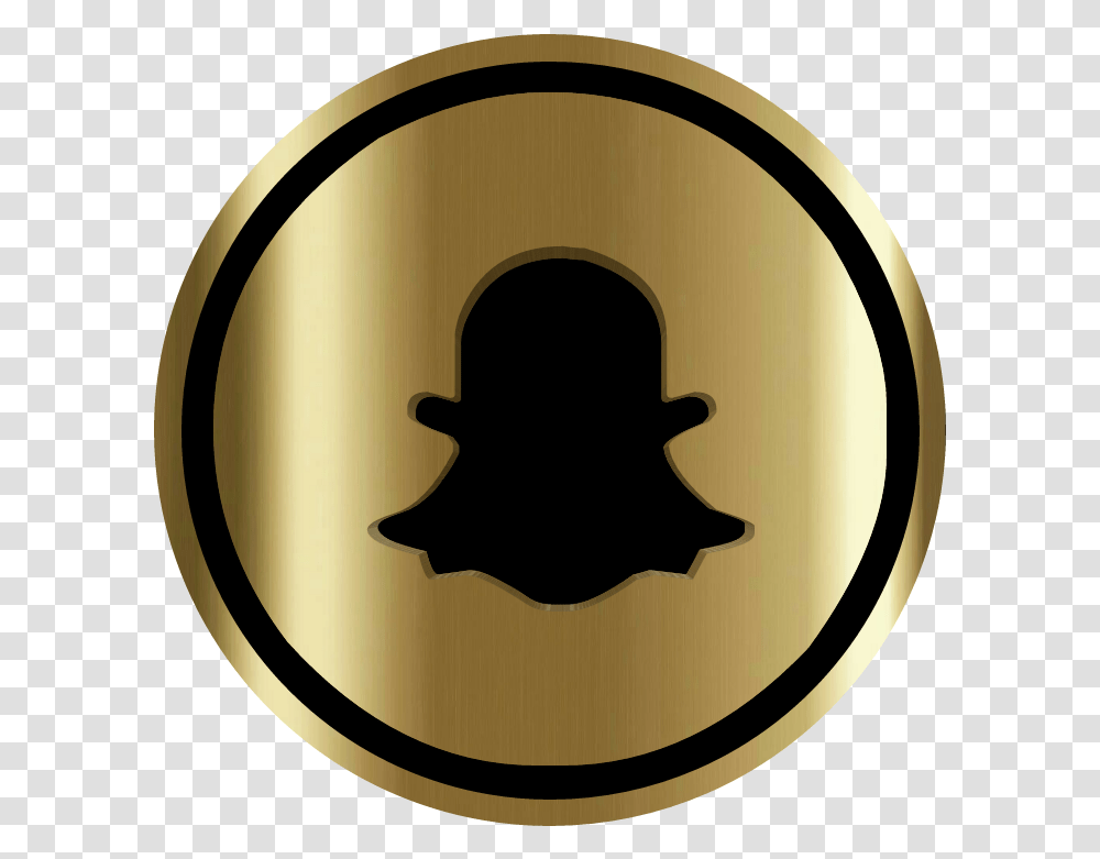 Snapchat Logo Gold Discord Gold Logo, Trademark, Badge, Emblem Transparent Png