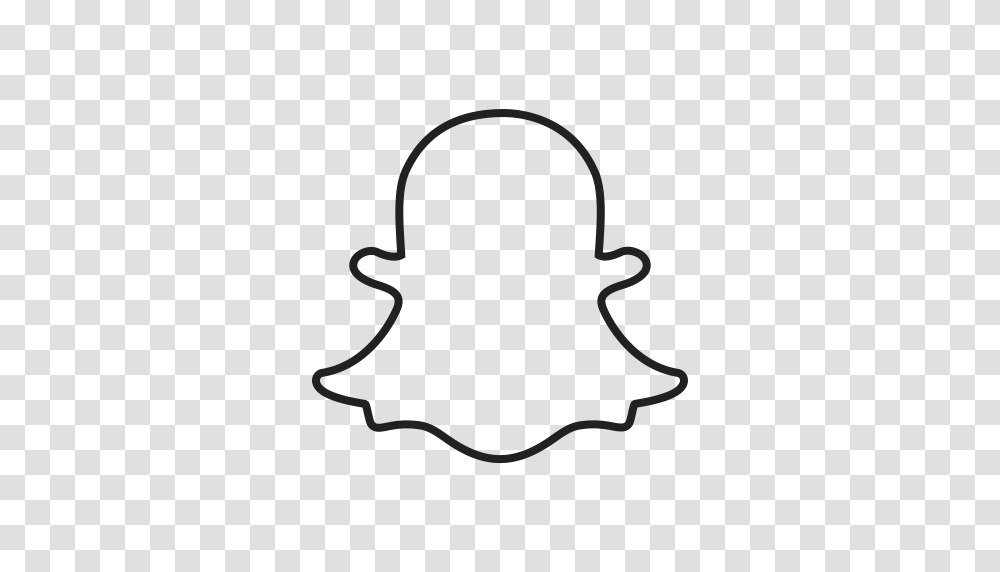 Snapchat Logo Images Free Download, Silhouette, Stencil, Photography, Gray Transparent Png