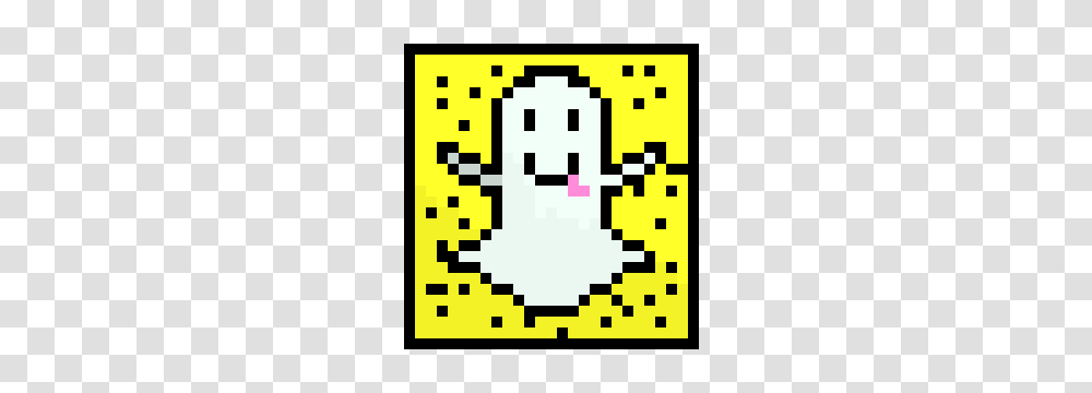 Snapchat Logo Pixel Art Maker, QR Code, Pac Man Transparent Png