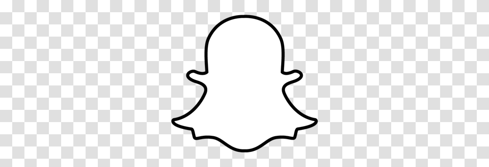 Snapchat Logo, Silhouette, Stencil, Leaf, Plant Transparent Png