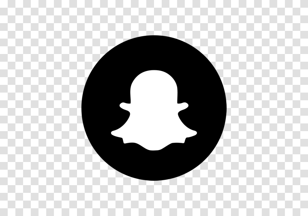 Snapchat, Logo, Stencil, Silhouette Transparent Png