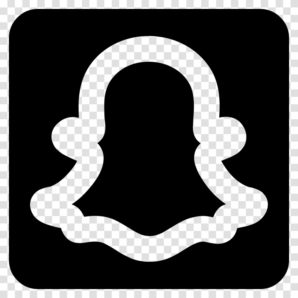 Snapchat Logo, Stencil, Person, Human Transparent Png