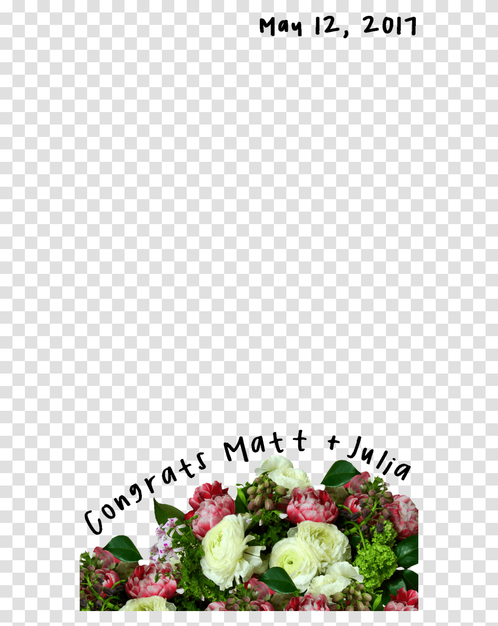 Snapchat Overlay Garden Roses, Plant, Flower, Flower Bouquet, Flower Arrangement Transparent Png