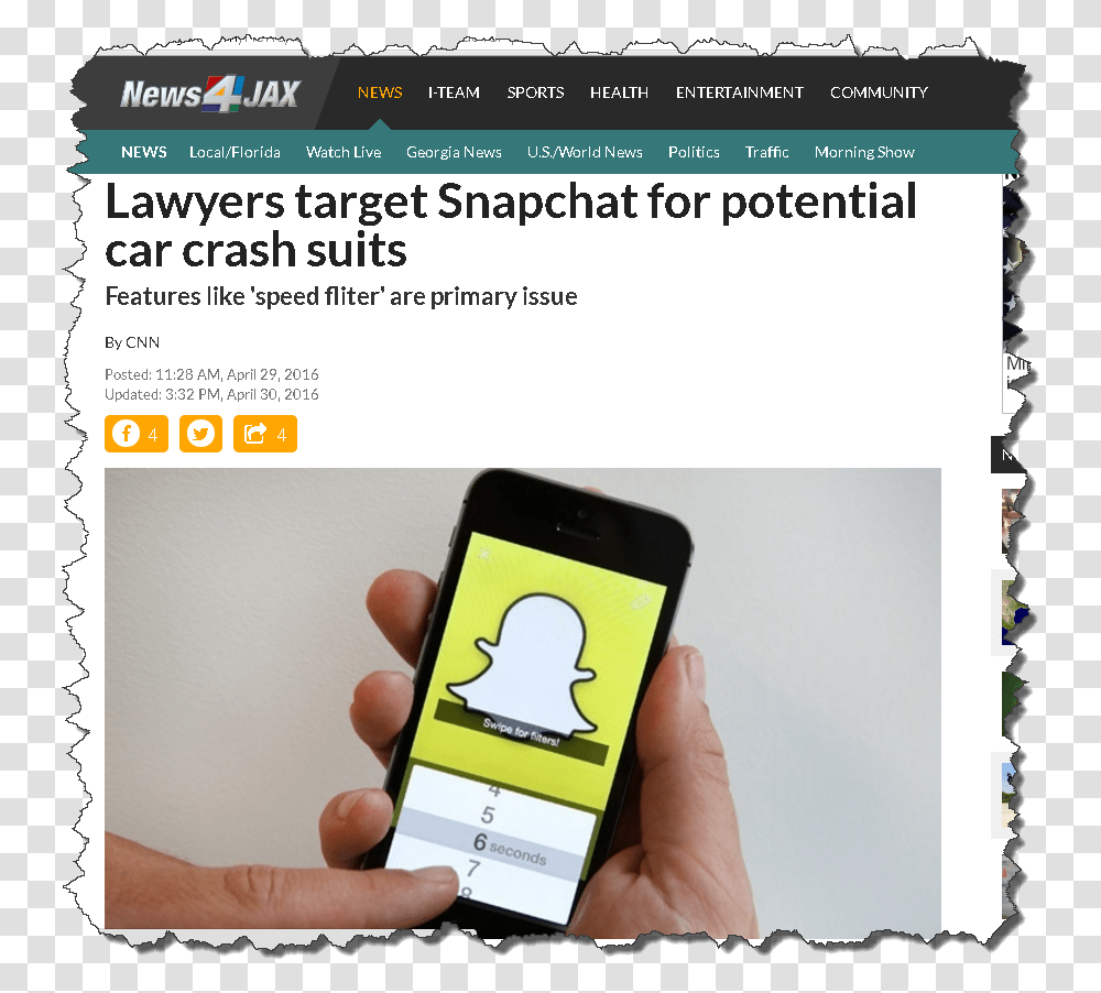 Snapchat Second, Mobile Phone, Electronics, Cell Phone, Person Transparent Png