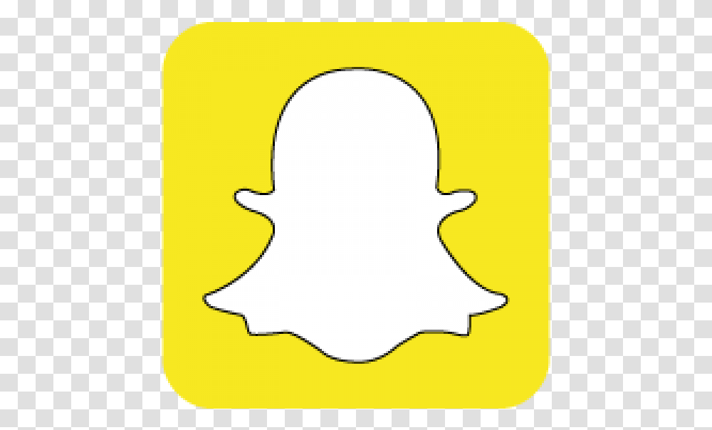 Snapchat Snapchat Logo With Black Background, Baseball Cap, Apparel Transparent Png