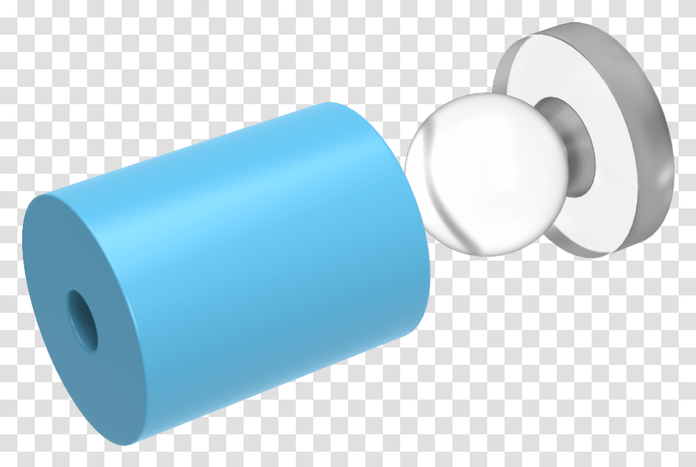 Snapfix Hidden Clip In Acrylic Standoffs For Signs Cylinder, Pill, Medication, Capsule Transparent Png