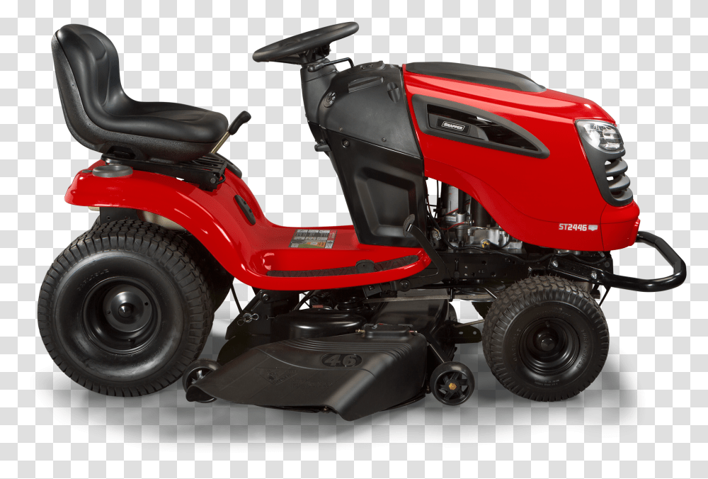 Snapper St2446 Riding Lawn Mower, Tool, Motor, Machine, Tire Transparent Png