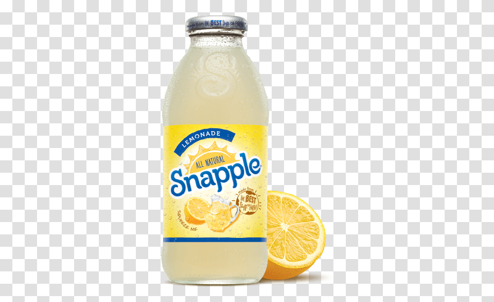 Snapple Bottle Lemonade Snapple, Beverage, Drink, Milk, Beer Transparent Png