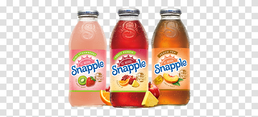 Snapple Fruit Punch 20 Fl Oz Orange Soft Drink, Juice, Beverage, Ketchup, Food Transparent Png