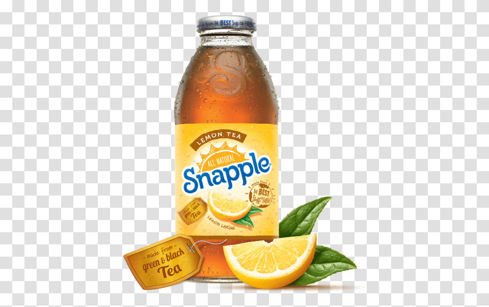Snapple Lemon Tea, Orange, Citrus Fruit, Plant, Food Transparent Png