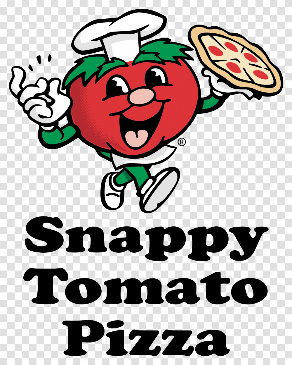 Snappy Tomato Pizza Logo, Elf, Performer, Chef, Sweets Transparent Png