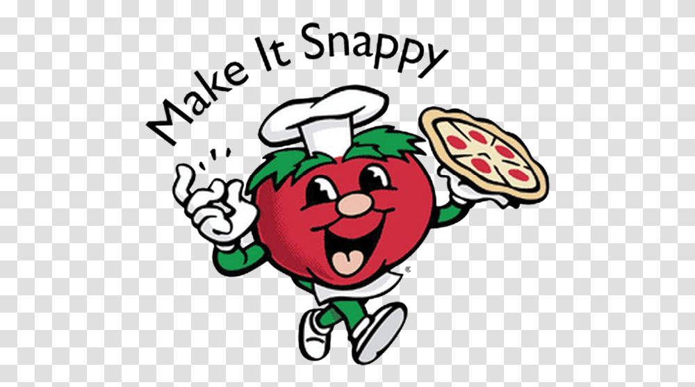Snappy Tomato Pizza Restaurant Snappy Tomato Pizza, Label, Chef Transparent Png