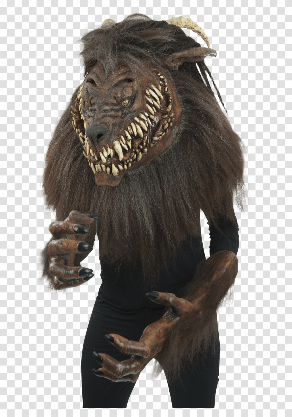 Snarling Werewolf Disfraz De Hombre Lobo, Animal, Mammal, Elephant, Wildlife Transparent Png