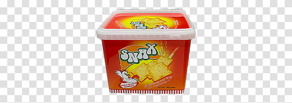 Snax Chicken Flavoured Crackers Convenience Food, Box, Bread, Yogurt, Dessert Transparent Png