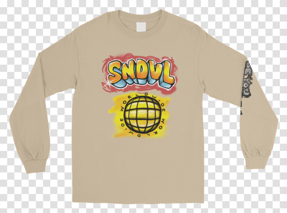 Sndvl Worldwide Long Sleeve T Shirt In SandClass Stay Off The Weed T Shirt, Apparel, T-Shirt, Frisbee Transparent Png