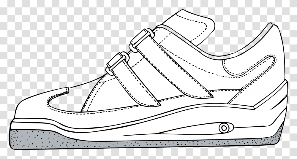 Sneaker Clipart Sport Shoe Shoe Coloring Page, Apparel, Footwear, Running Shoe Transparent Png