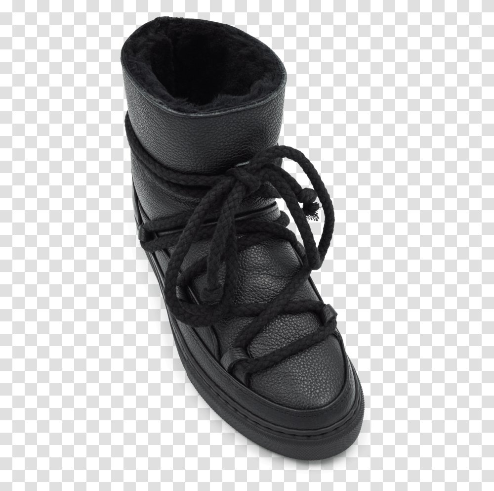 Sneaker Leather Black - Inuikii Boot, Clothing, Apparel, Shoe, Footwear Transparent Png