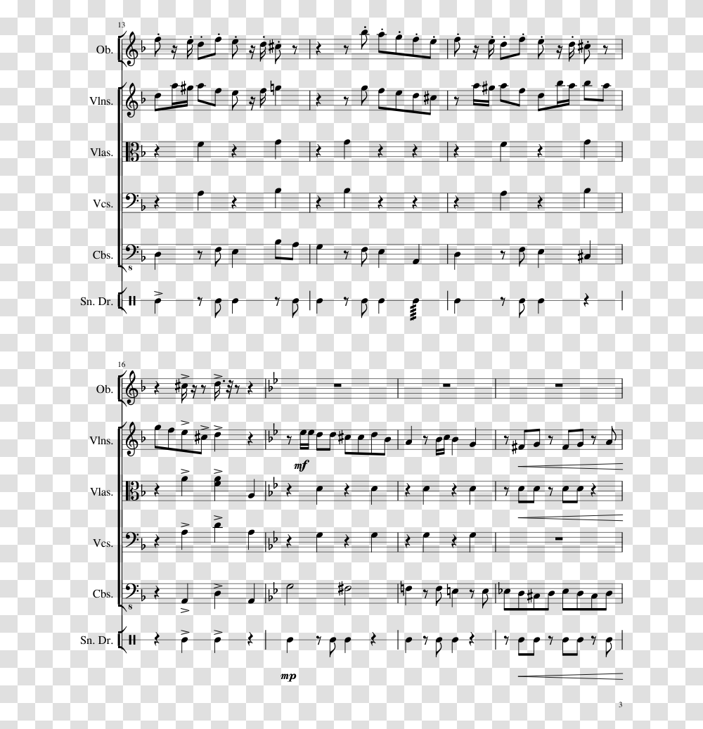 Sneaky Snitch Sheet Music Composed By Kevin Macleod Table About Written Report, Gray, World Of Warcraft Transparent Png