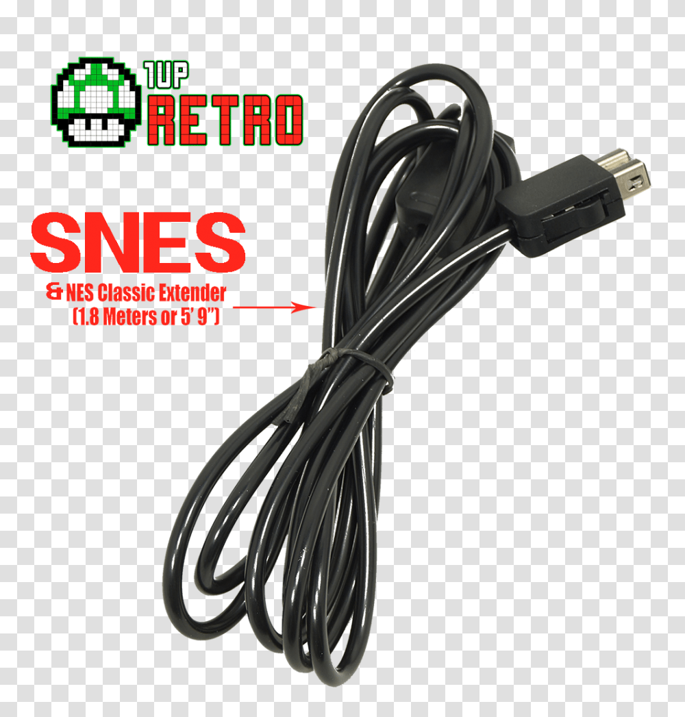Snes Classic Mini Extension Cable Retro, Adapter, Bicycle, Vehicle, Transportation Transparent Png