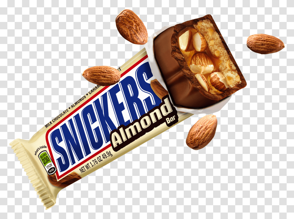 Snickers Download Snickers, Plant, Almond, Nut, Vegetable Transparent Png