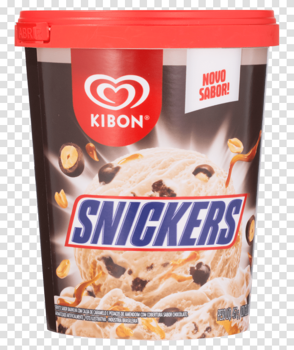 Snickers Download Sorvete Kibon Snickers, Dessert, Food, Cream, Snack Transparent Png