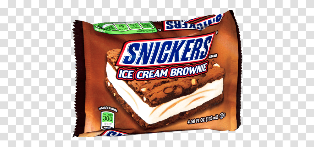 Snickers Ice Cream Brownie Snickers, Food, Dessert, Chocolate, Birthday Cake Transparent Png