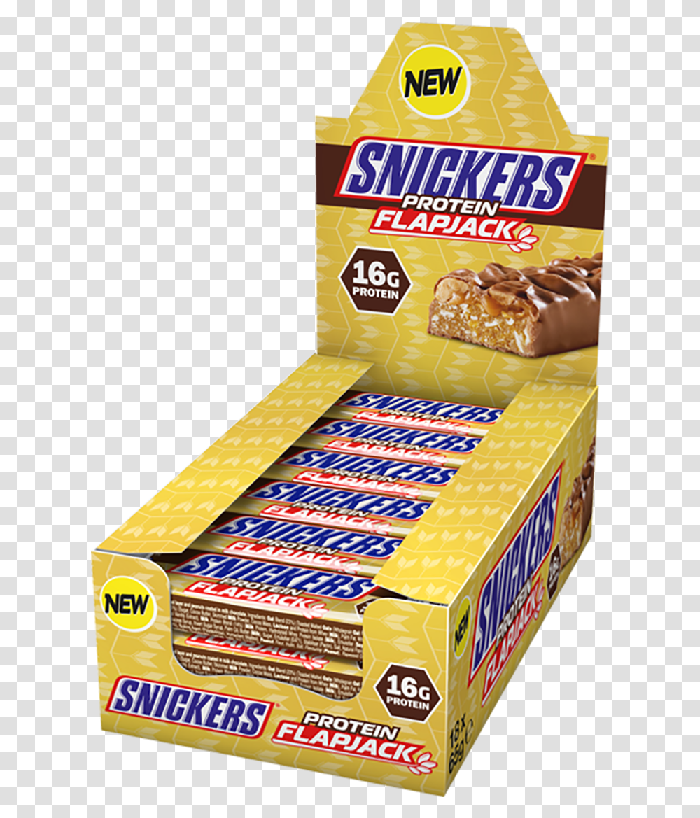 Snickers Snickers Protein Flapjack, Box, Outdoors, Carton, Cardboard Transparent Png