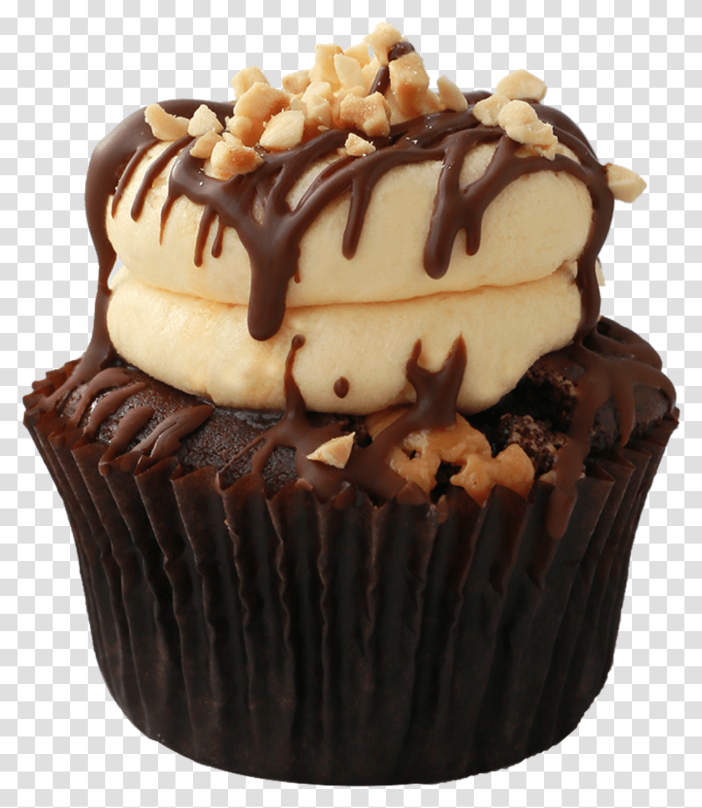 Snickers Vegangfn Cupcake Autumn Collection 2016 Cupcake, Cream, Dessert, Food, Birthday Cake Transparent Png