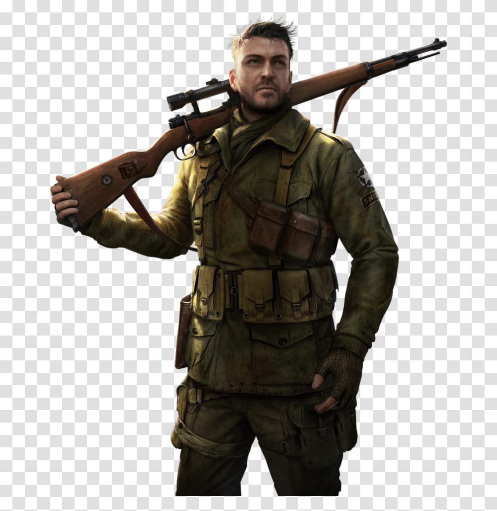 Sniper Elite 4 Karl, Person, Military, Military Uniform, Army Transparent Png